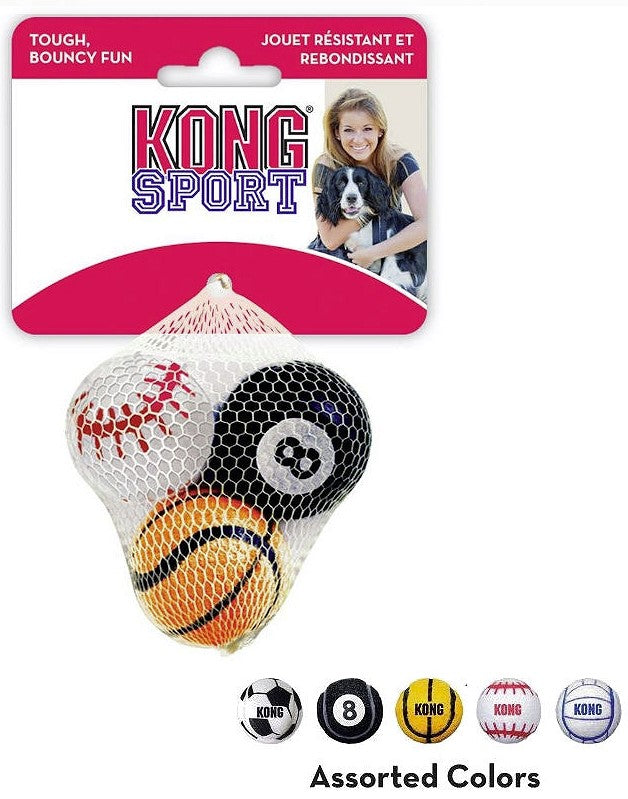 KONG ABS5E Sport Balls Assorted (3pack) XS