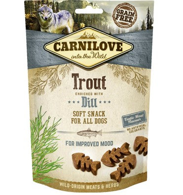 Carnilove pies Snack Soft M Trout Dill 200g