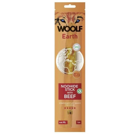 Woolf Earth Noohide XL Stick with Beef 85g