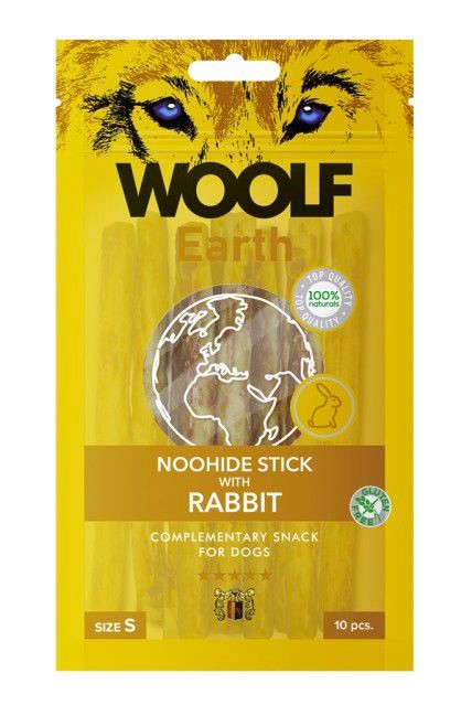 Woolf Earth Noohide S Stick with Rabbit 90g
