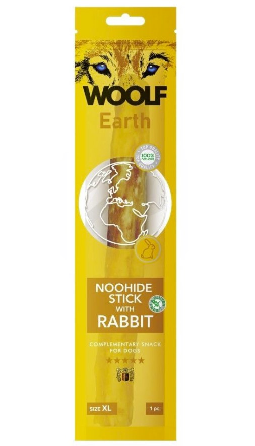 Woolf Earth Noohide XL Stick with Rabbit 85g