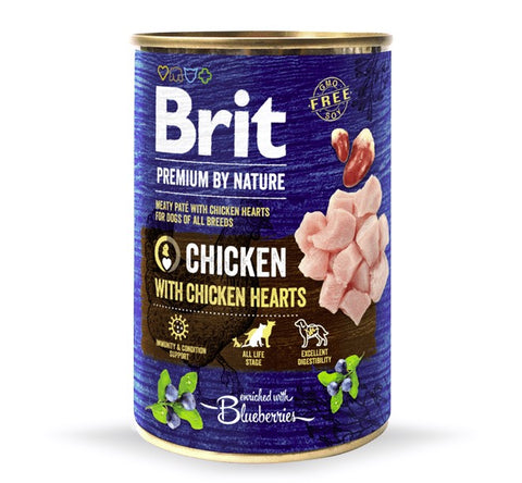 Brit Premium Chicken Hearts 400g