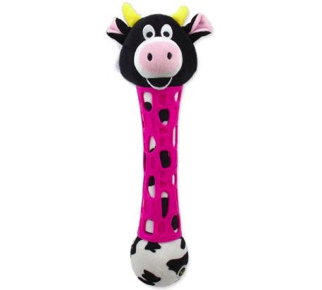 Be Fun Toy zabawka dla psa z TPR i pluszu krowa puppy 39cm