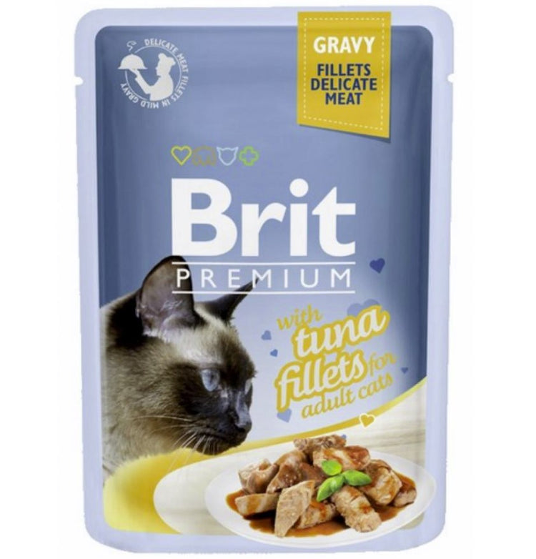 Brit Premium Kot Gravy Fillets Tuna 85g