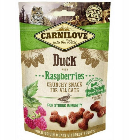 Carnilove Snack Fresh Crunchy Duck Raspber 50g