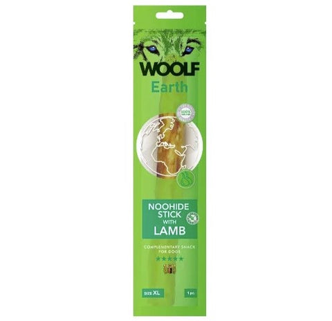 Woolf Earth Noohide XL Stick with Lamb 85g
