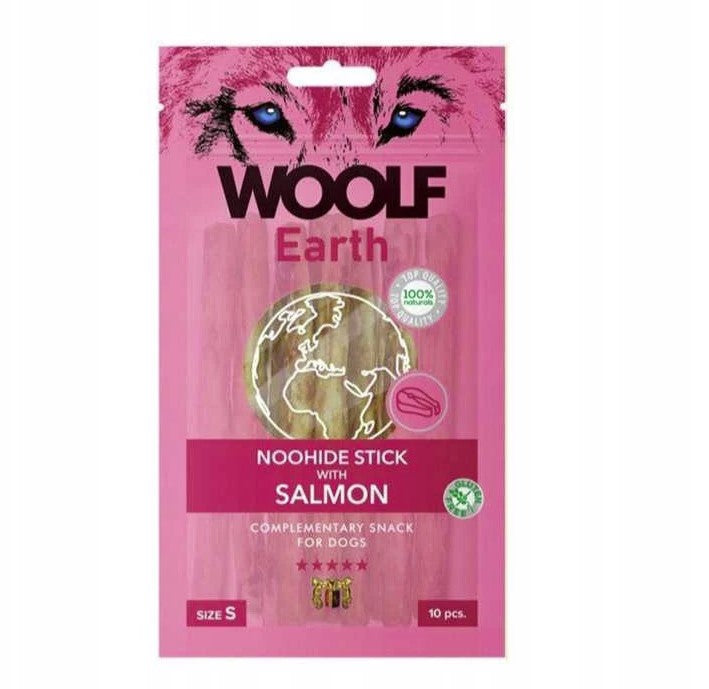 Woolf Earth Noohide S Stick with Salmon90g